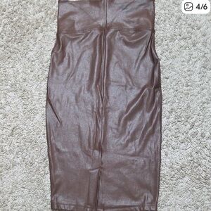 SPANX Shimmering Brown Pencil Skirt